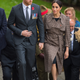 (l-r) Duke of Sussex and Meghan, Duchess of Sussex visit the newly unveiled UK war memorial and Pukeahu National War Memorial Park on October 28, 2018 in Wellington, New Zealand.